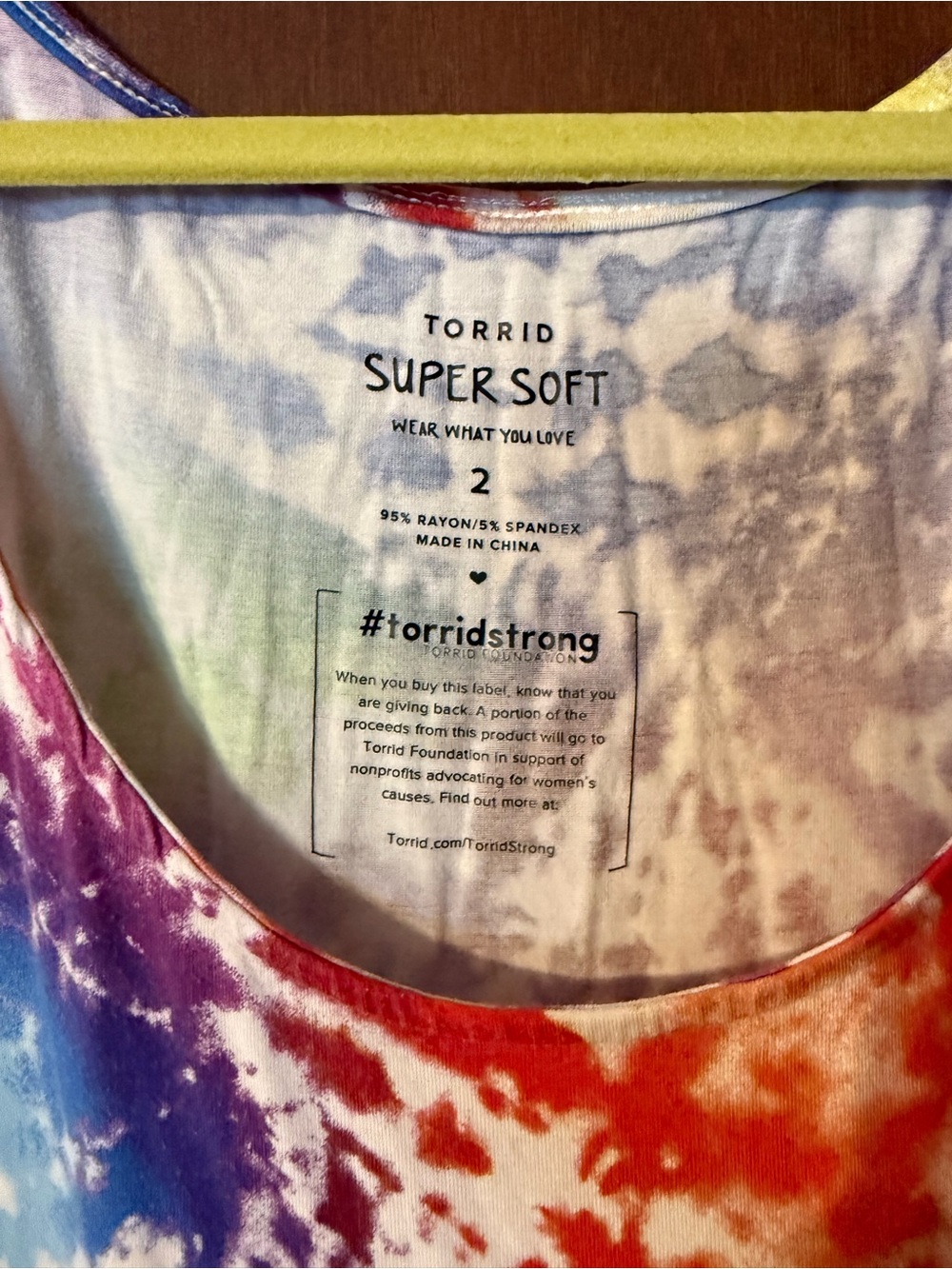 Torrid Pride Rainbow Tie Dye Sleeveless Dress With Pockets, Size 2 - Picture 3 of 4